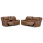 Ashley Trasimeno 2-Piece Power Reclining Living Room Set in Caramel, , large
