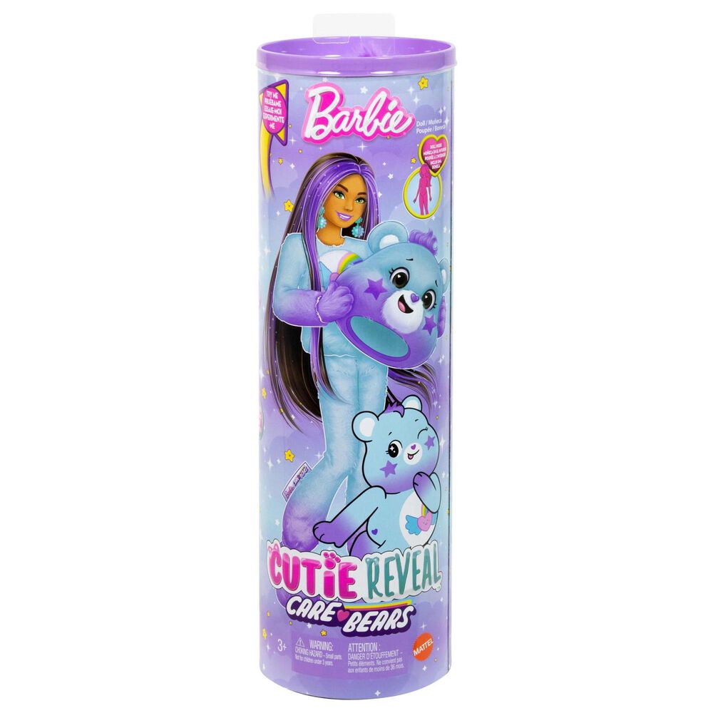 Barbie Cutie Reveal Care Bears Series 2 Doll and Accessories- Dream Bright Bear in Multicolor, , large