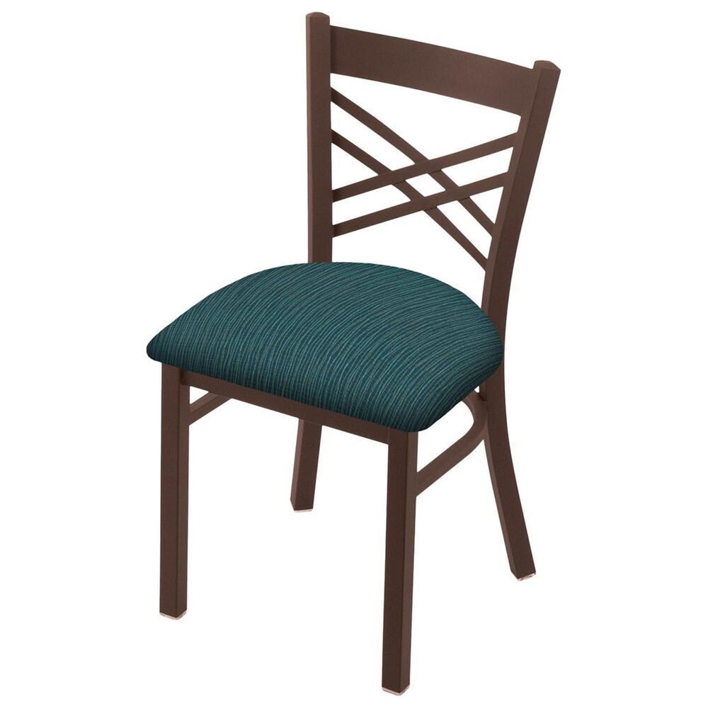 Holland Bar Stool 620 Catalina 18" Chair with Bronze and Graph Tidal Seat, , large