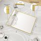 HOMLUX 24" x 36" Wall Mount Rectangular Decorative Mirror in Gold, , large