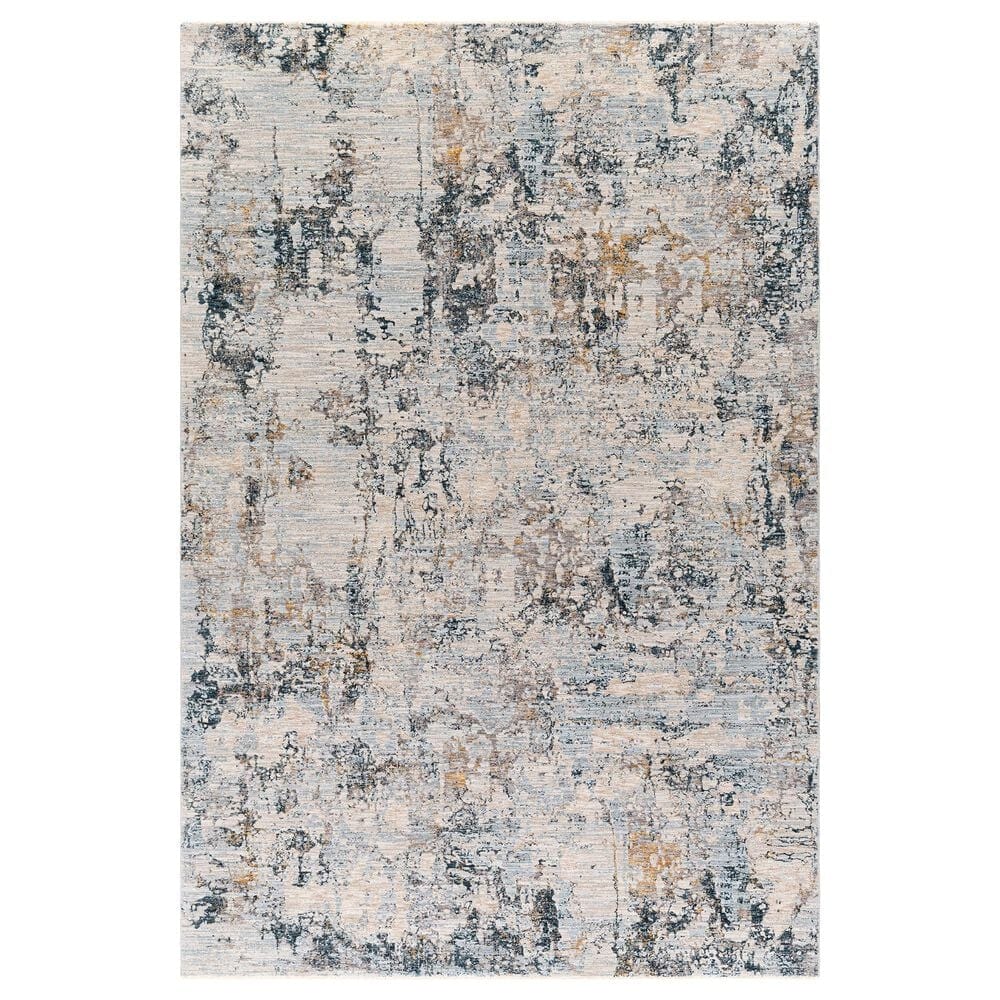 Surya Laila 6"7" x 9"6" Gray, Navy, Camel, Wheat, Beige, Taupe and Cream Area Rug, , large