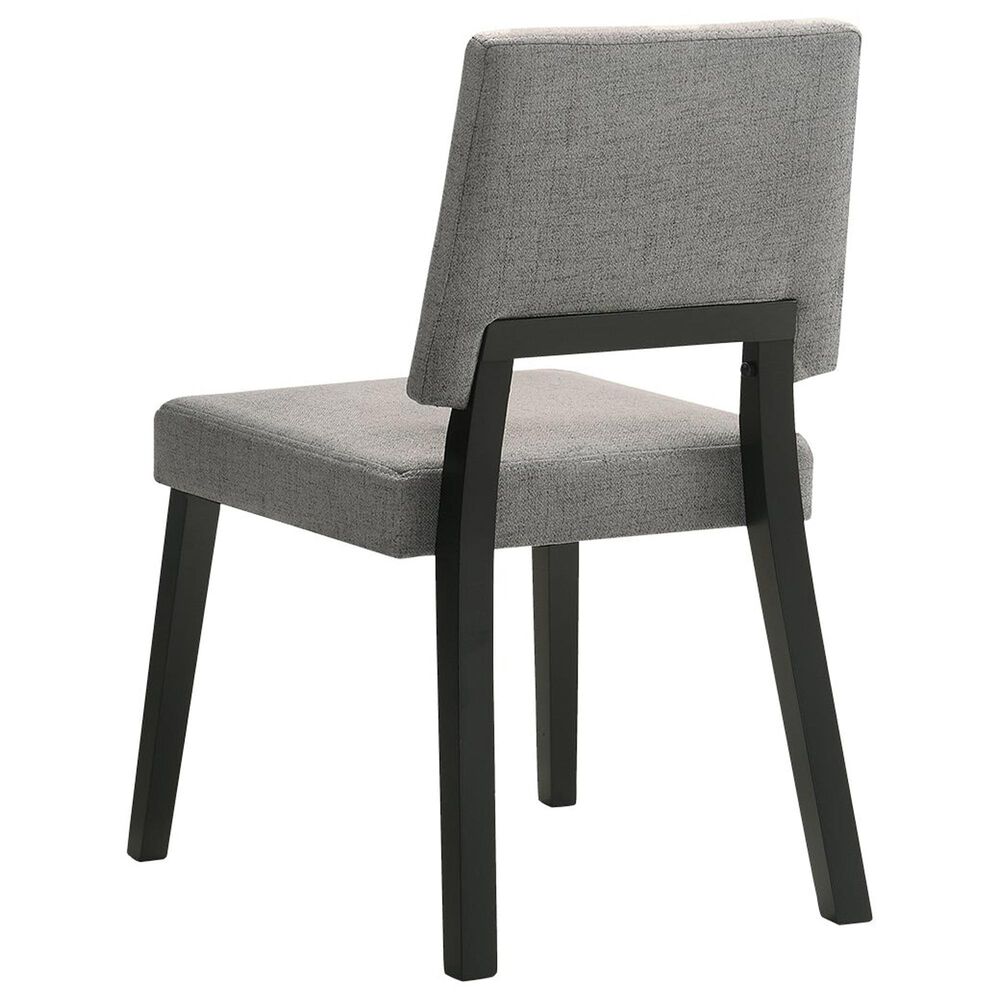 Armen Living Channell Dining Side Chair in Black, , large
