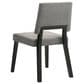 Armen Living Channell Dining Side Chair in Black, , large