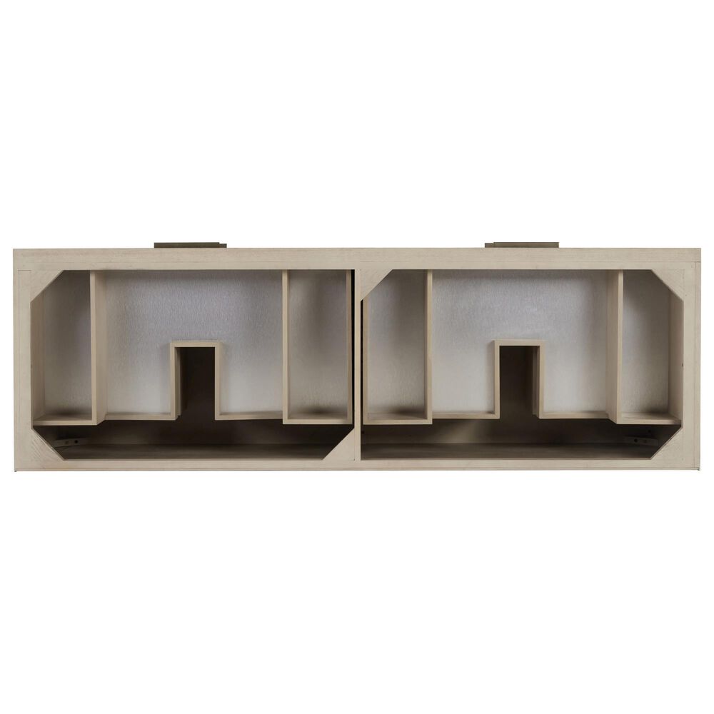 James Martin Vanities Emmeline 72" Double Bathroom Vanity in Pebble Oak with 3 cm Victorian Silver Quartz Top and Rectangular Sinks, , large