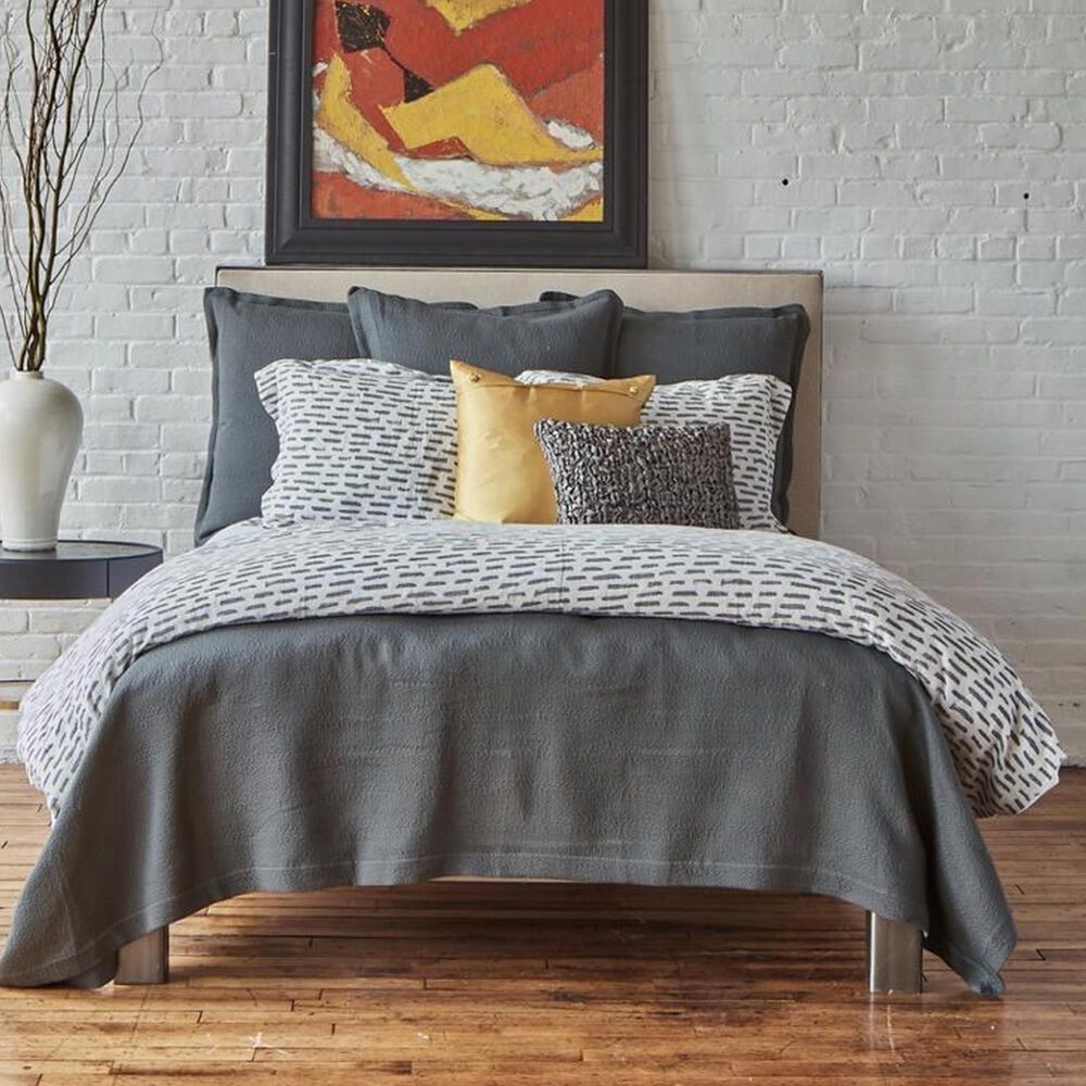 Ann Gish Art Of Home 3-Piece Queen Brushstroke Duvet Set In Charcoal, , large