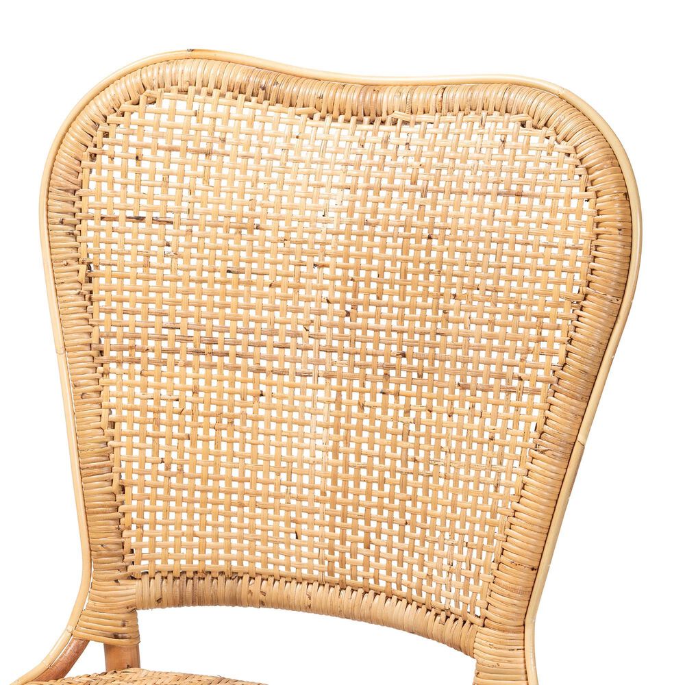 Baxton Studio Irene Side Chair in Natural Brown, , large