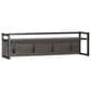 RiverRidge Home Afton 4-Hook Wall Shelf in Dark Weathered Woodgrain and Black, , large