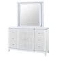 Global Furniture USA Alina 5-Piece Queen Upholstered Panel Bedroom Set in White, , large