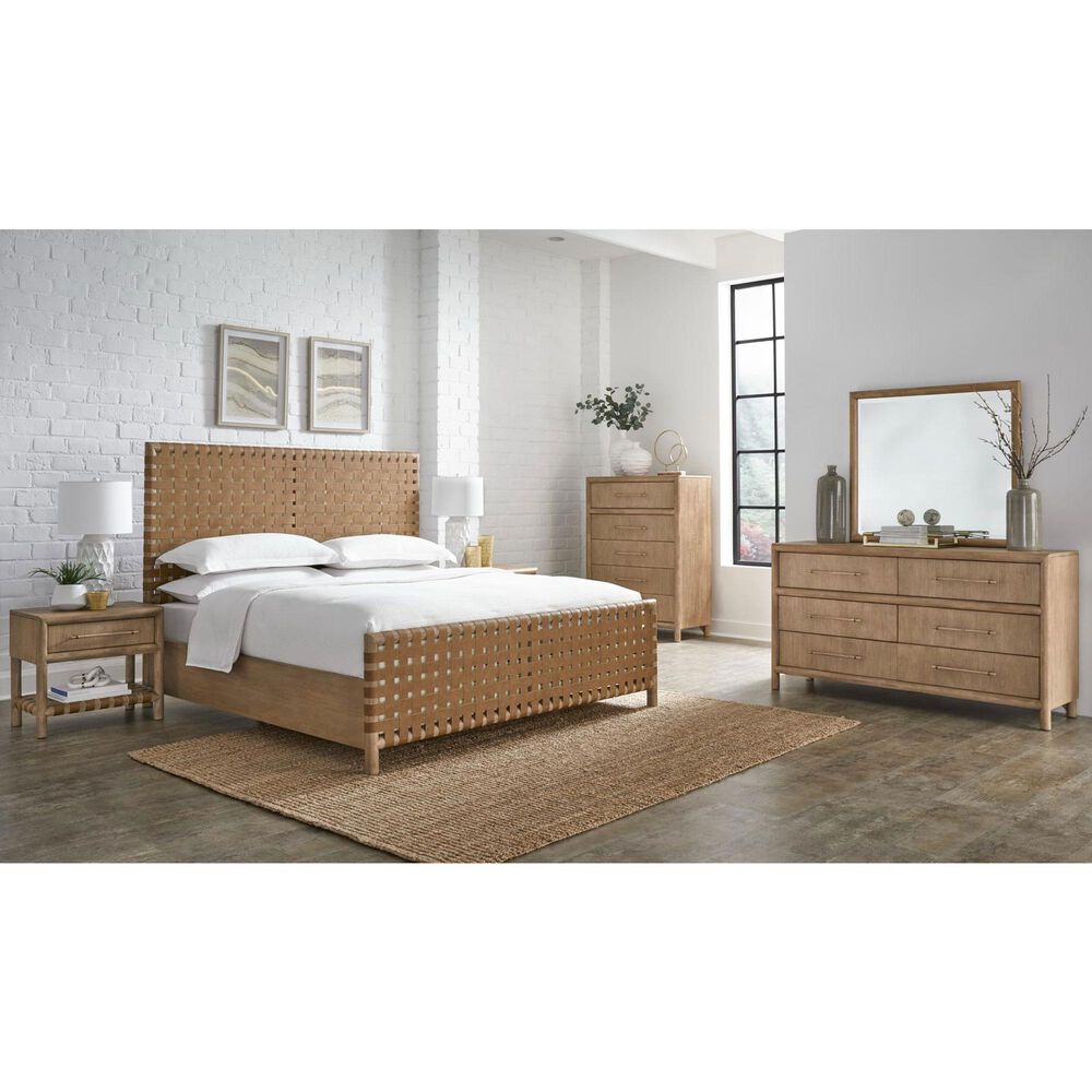 Urban Home Dorsey Queen Platform Bed with Two Nightstand in Granola, , large