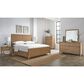 Urban Home Dorsey Queen Platform Bed with Two Nightstand in Granola, , large