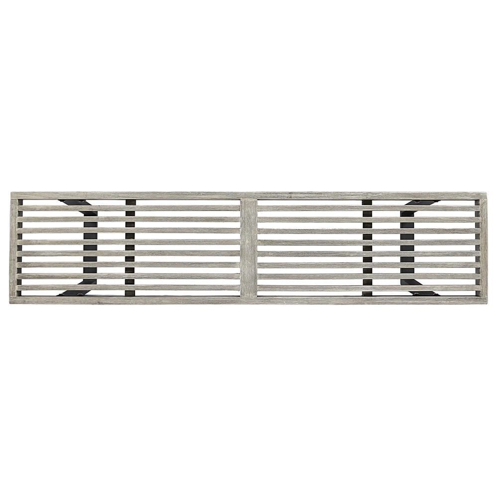 Hearth and Haven Outdoor Dining Bench in Black and Gray, , large
