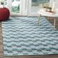 Safavieh Montauk Geometric 3" x 5" Turquoise and Multicolor Area Rug, , large