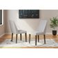 Ashley Lyncott Dining Chair with Gray Cushion in Medium Brown, , large