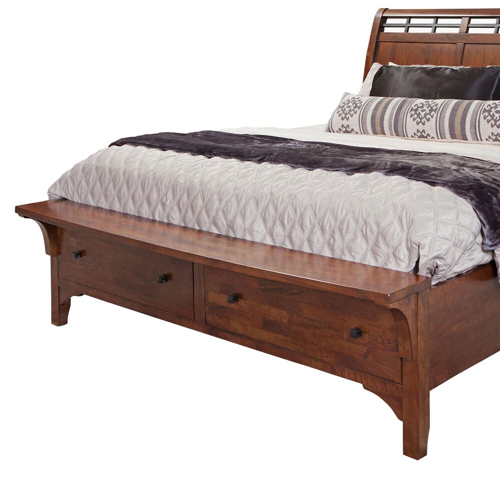 Napa Furniture Design Whistler Retreat 4-Piece King Bedroom Set in Dark Mango, , large