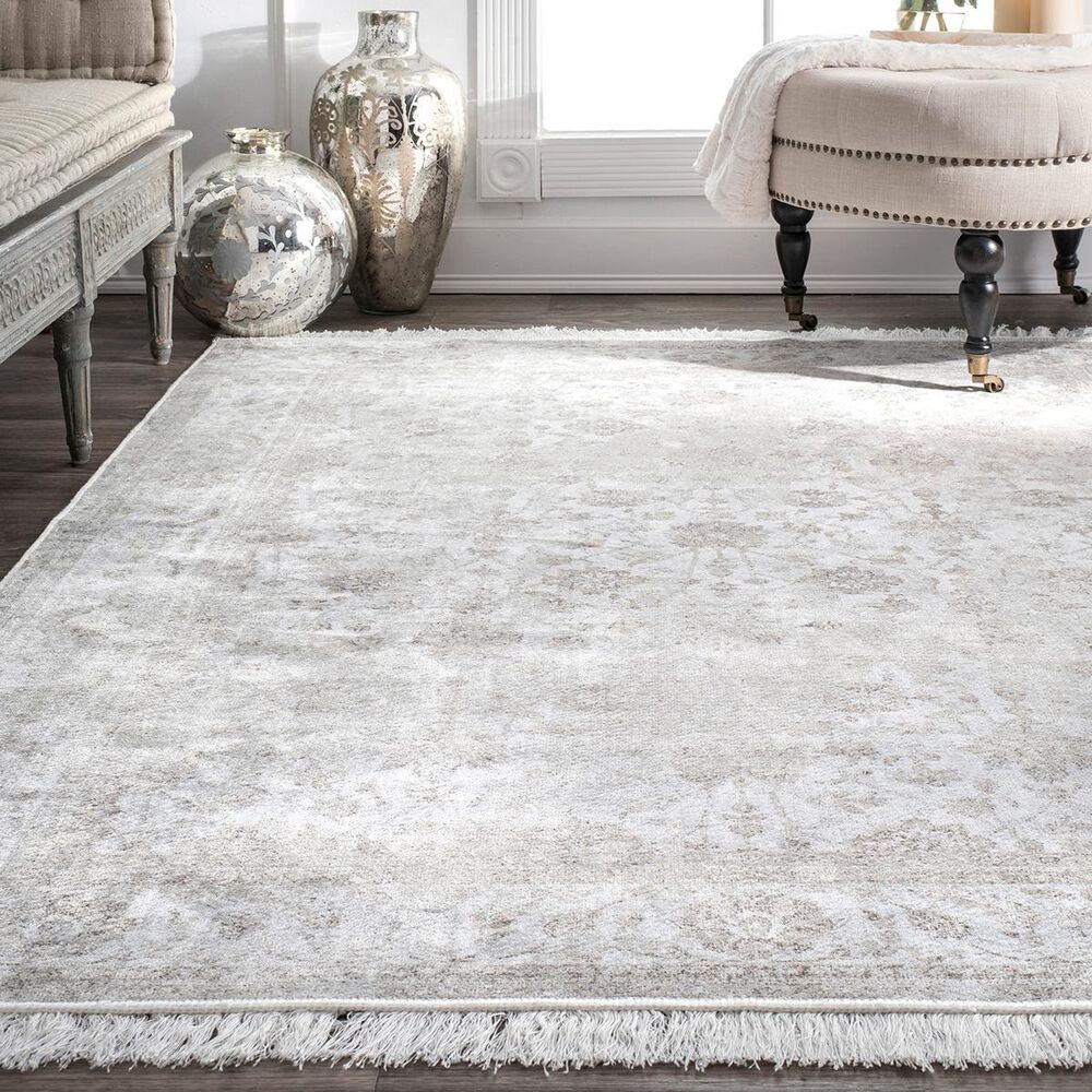 nuLOOM Rose DCRS02A 6' x 9' Ivory Area Rug Nebraska Furniture Mart