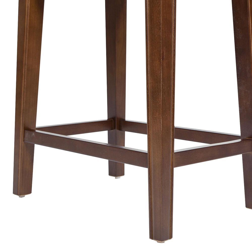 Jennifer Taylor Home Barlow 24.5" Backless Saddle Counter Stool in Bourbon Brown, , large