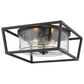 Golden Lighting Mercer Flush Mount in Matte Black, , large