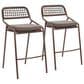 Zuo Modern Rio Patio Barstool in Brown (Set of 2), , large