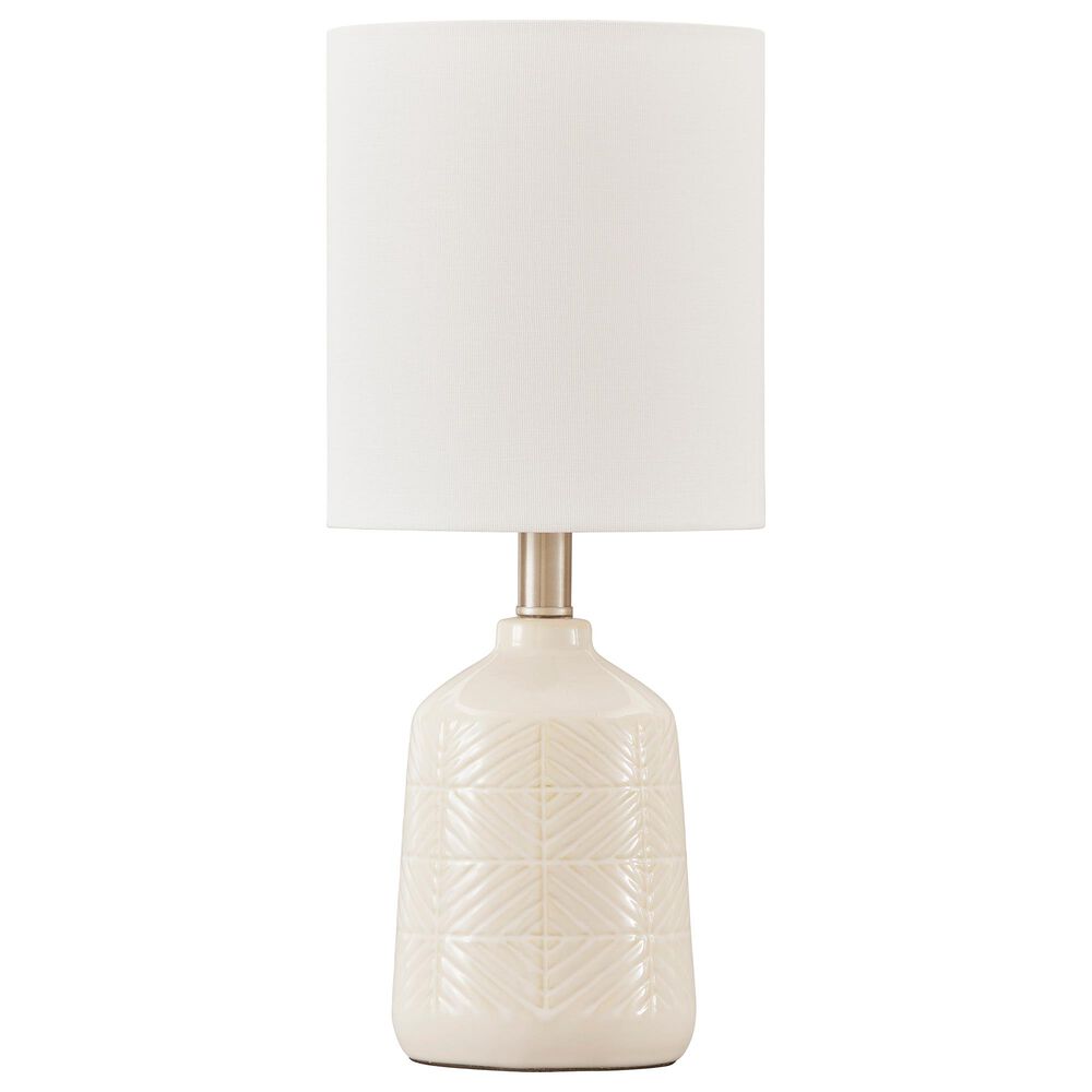 Signature Design by Ashley Brodewell Table Lamp in White, , large