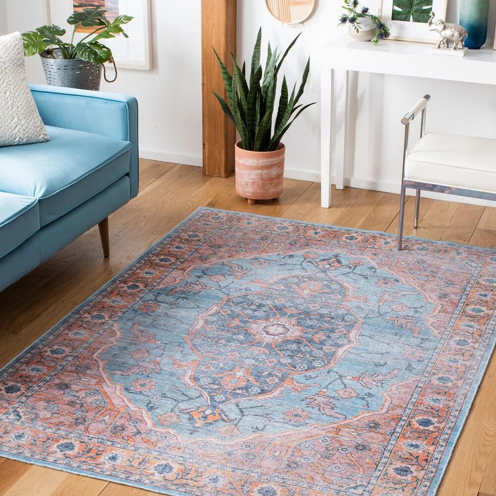 Safavieh Serapi 9&#39; x 12&#39; Blue and Orange Area Rug, , large