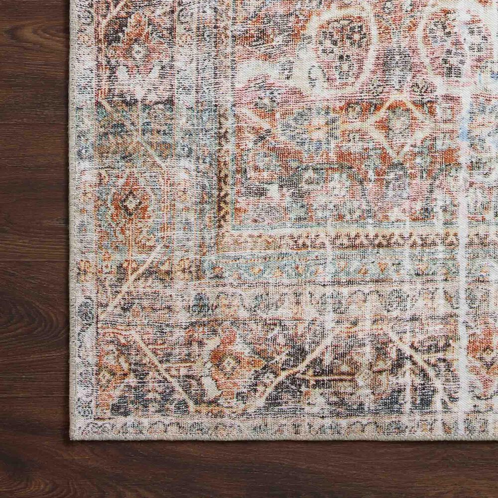 Loloi Adrian 2&#39; x 5&#39; Sunset and Charcoal Area Rug, , large