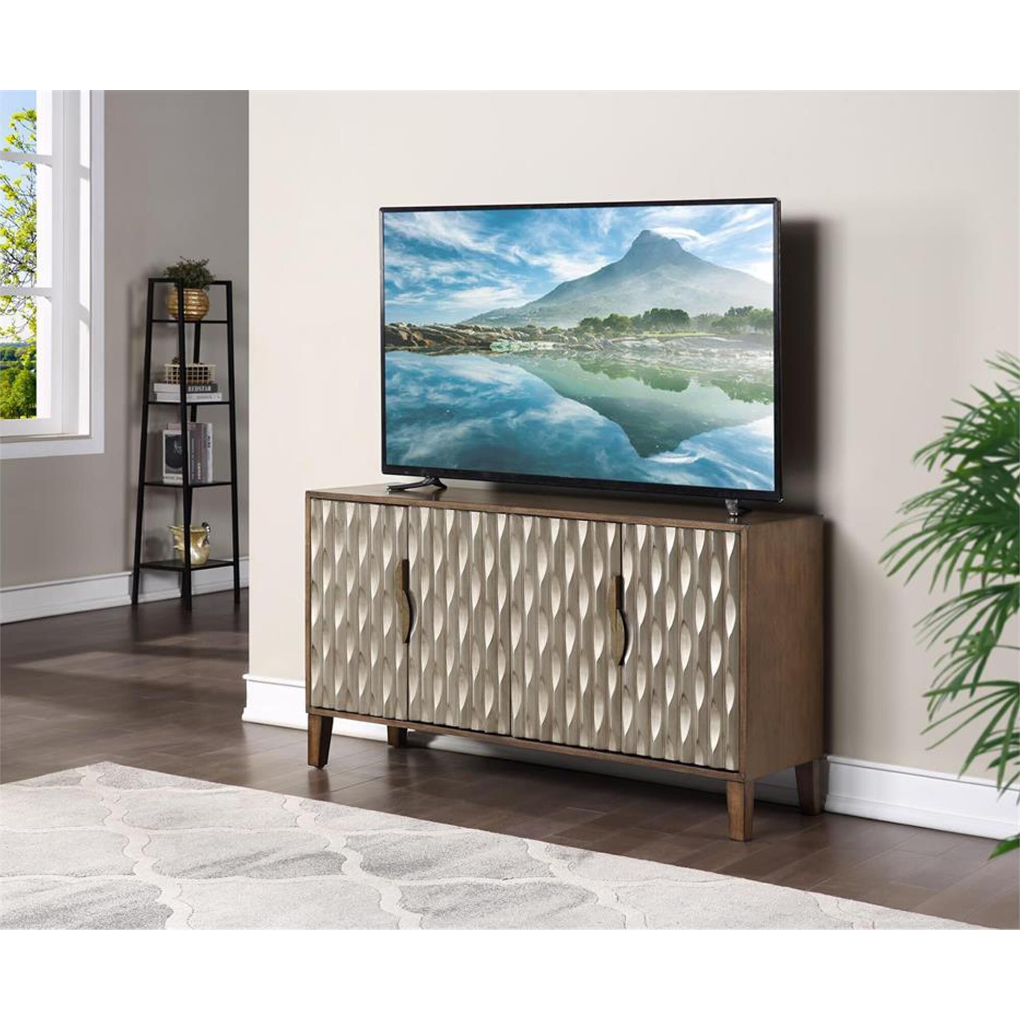 4 door shop media credenza