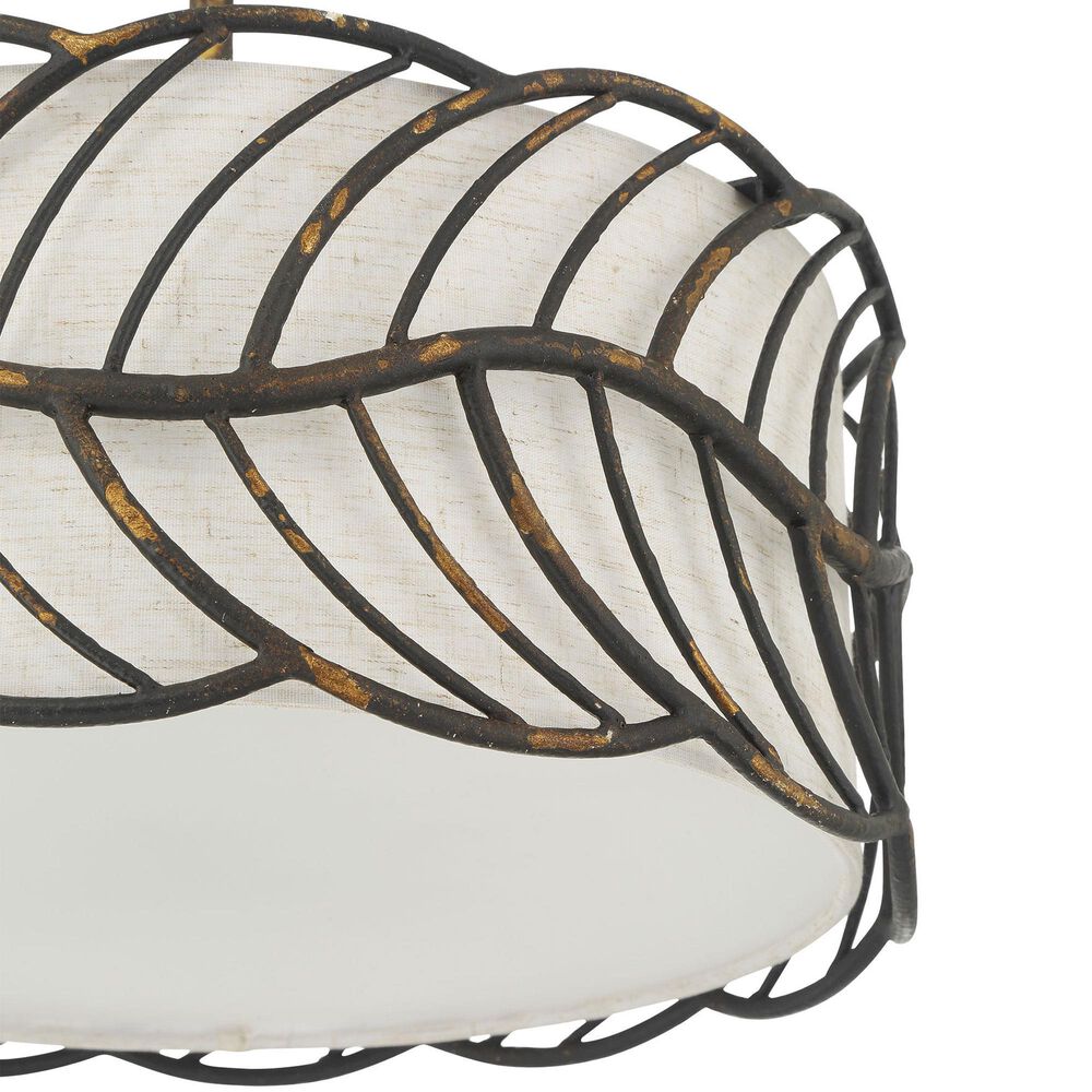 Golden Lighting Simbolo 3-Light Pendant in Antique Black, , large