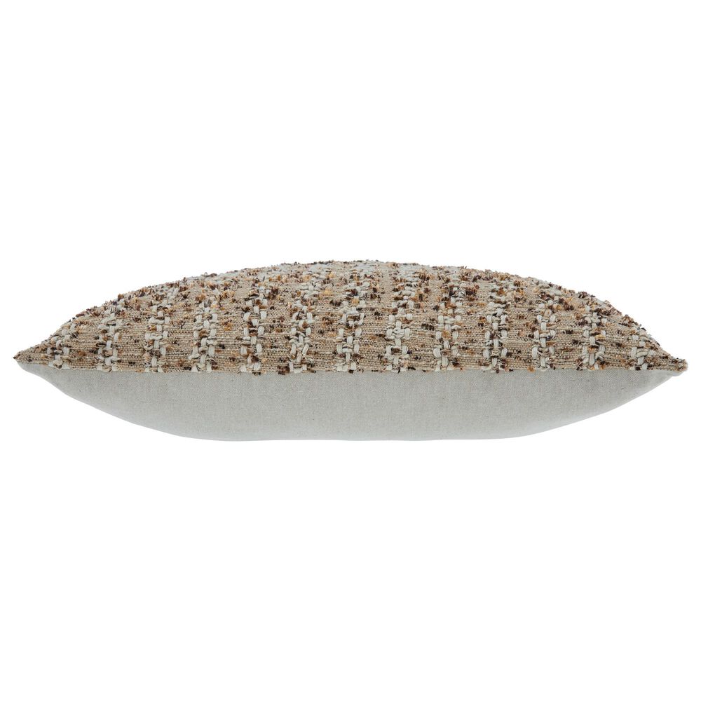 Ashley Vorlane 22&quot; Square Throw Pillow in Tan, Brown and White, , large