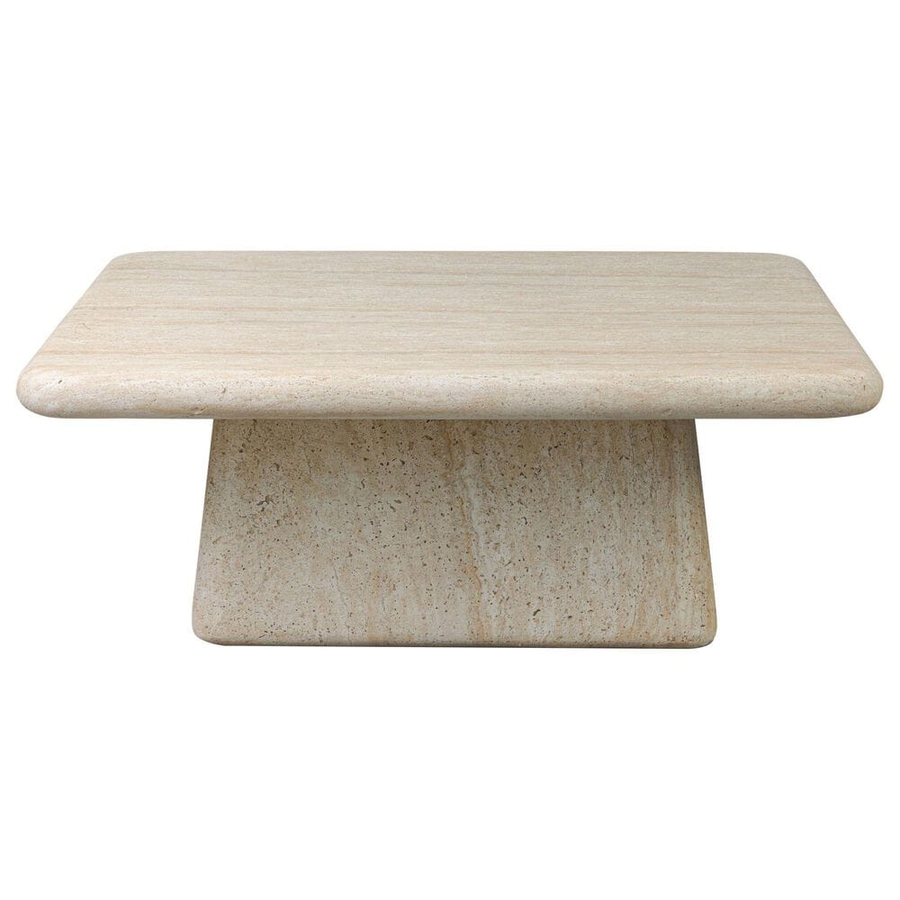 Four Hands Cava Outdoor Coffee Table in Textured Sand Concrete, , large