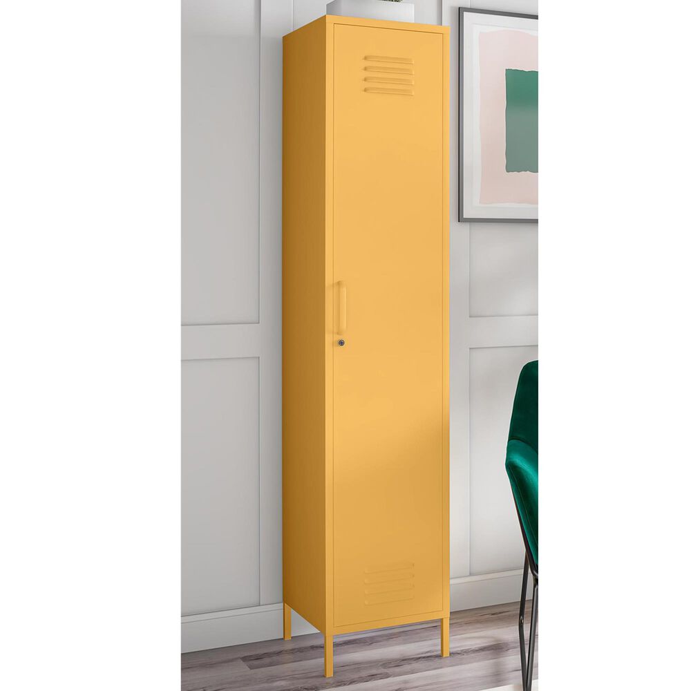 Novogratz Cache Locker Storage Cabinet in Yellow, , large