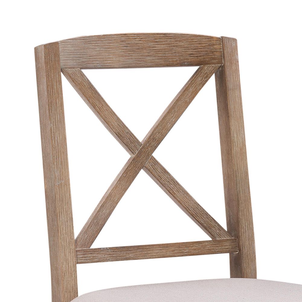 Linon Home Decor Triena X-Back Side Chair in Grey Wash (Set of 2), , large