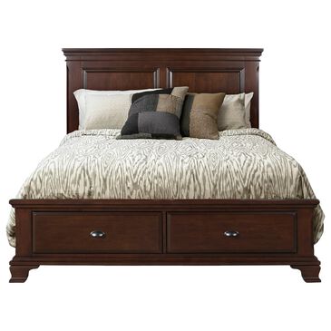 Mayberry Hill Canton Queen Storage Bed in Cherry, , large