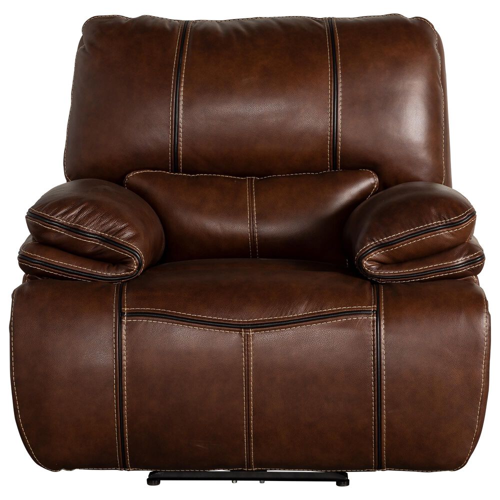 Oxford Furniture Power Recliner with Power Headrest in Baron Walnut