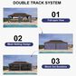 HOMLUX 14" x 24" Hardtop gazebo with double roof in Bronze, , large
