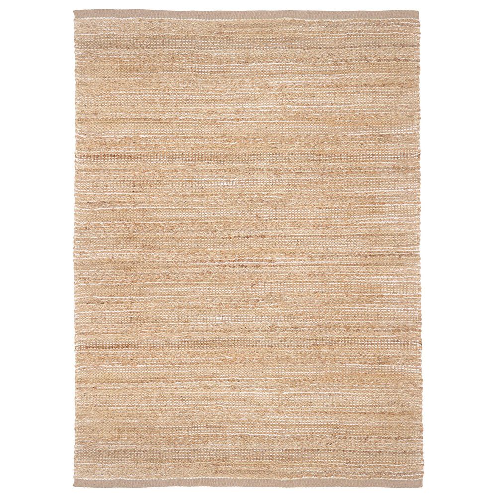 L&R Resources Natural Fiber 5" x 7"9" Cream and Ivory Area Rug, , large