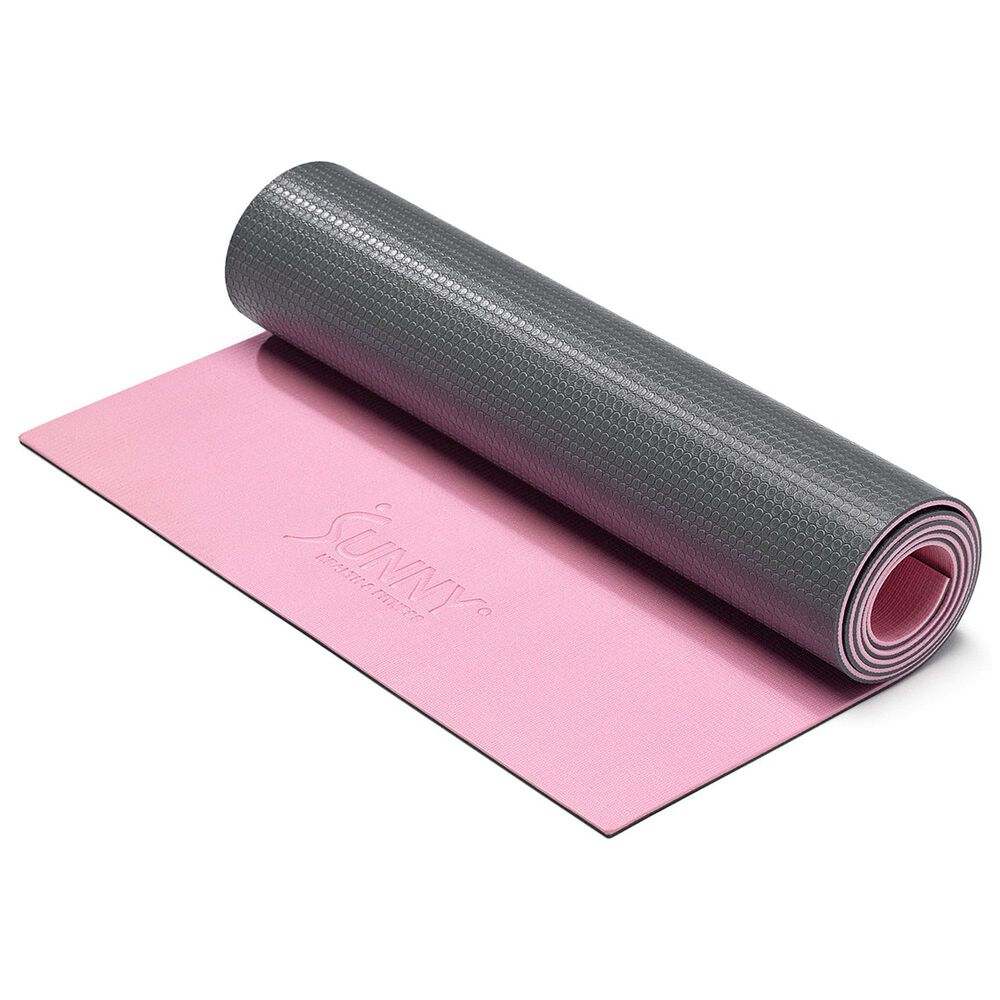 Sunny Health & Fitness Anti-Slip Dual Color Exercise Yoga Mat in Pink, , large