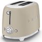 SMEG Retro-Style 2-Slice Toaster in Matte Moonlight and Polished Chrome, , large
