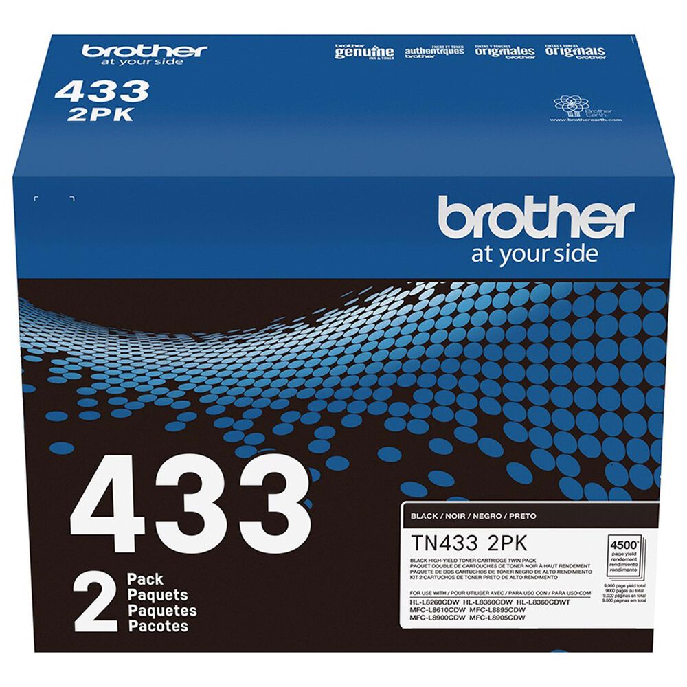Brother High-Yield Toner Cartridge in Black (2-Pack), , large