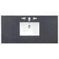 James Martin Vanities Lorelai 48" Single Vanity in Mid-Century Walnut with 3 cm Charcoal Soapstone Quartz Top, , large