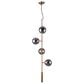 Zuo Modern Zatara Ceiling Lamp in Brass, , large