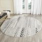 Safavieh Retro RET2136-1180 6" Round Cream and Grey Area Rug, , large