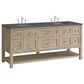 James Martin Vanities Breckenridge 72" Double Vanity in Whitewashed Oak with 3 cm Parisien Bleu Quartz Top, , large