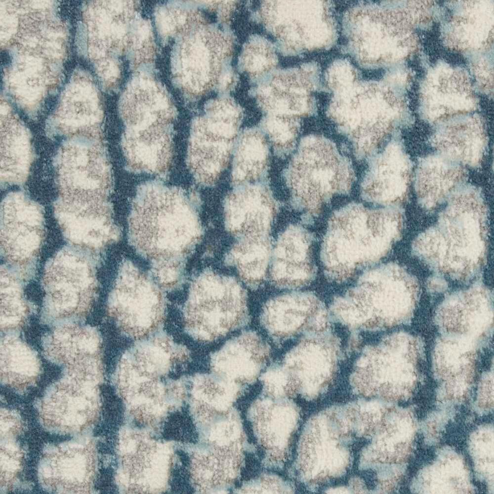 Nourison Joli 8&#39; x 10&#39; Ivory, Blue and Grey Area Rug, , large