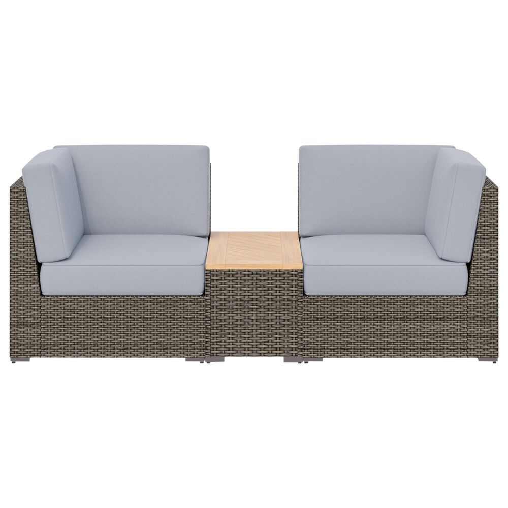 Homestyles Boca Raton 3-Piece Patio Set with Storage Table in Brown and Gray, , large