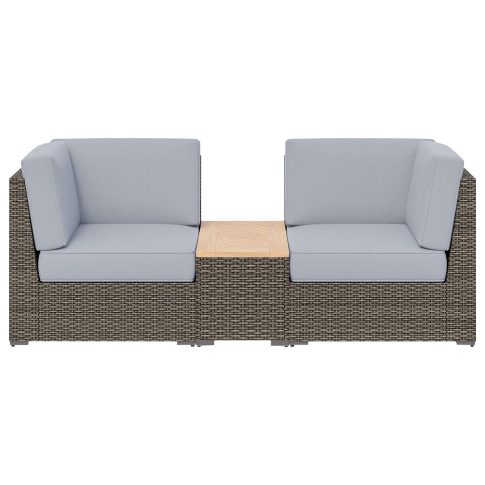 Homestyles Boca Raton 3-Piece Patio Set with Storage Table in Brown and Gray, , large