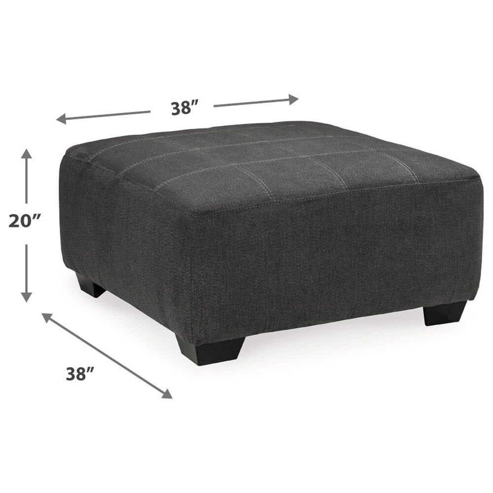 Ashley Ambee Oversized Accent Ottoman in Slate, , large
