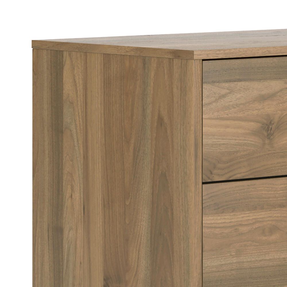Ashley Deanlow 6-Drawer Dresser in Honey Brown and Dark Pewter, , large