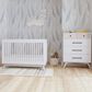 Eastern Shore Rowan Cottage Crib in Ash Linen White, , large