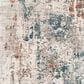 Surya Carlisle 5"3" Round Pale Blue, Dusty Pink, Medium Brown, Cream and Charcoal Area Rug, , large
