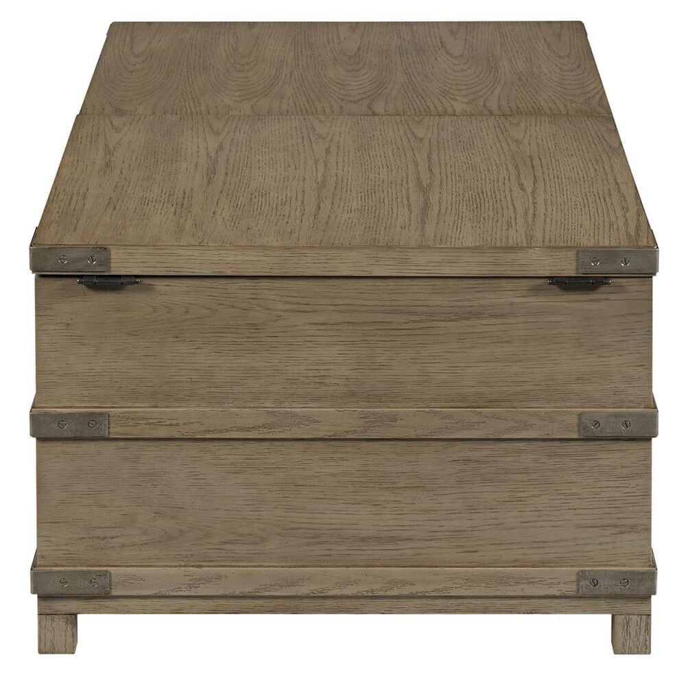 American Drew Crawford Trunk Storage Coffee Table in Honey, , large